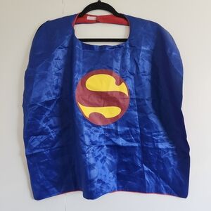 Kids Superhero Cape – Red & Blue “S” Emblem Dress-Up Costume / Play Cape